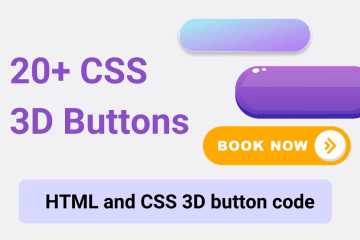 HTML and CSS 3D button code Na 1