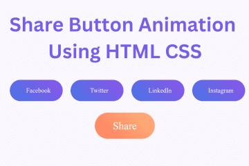 Share Button Animation Using HTML CSS Na 1