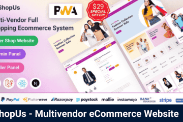 ShopUs Laravel Multivendor Fashion eCommerce Website Na